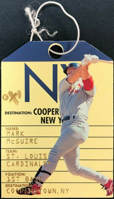 Mark McGwire 1998 E-X2001 Destination Cooperstown #DC8