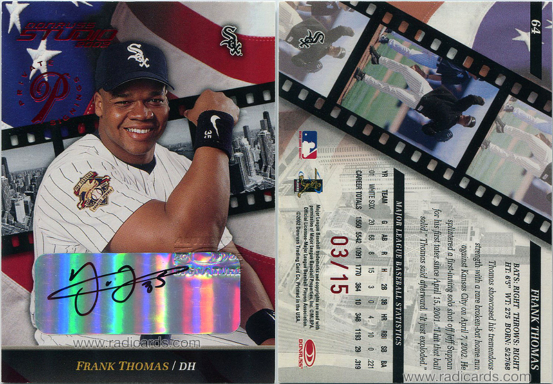 Frank Thomas 2002 Studio #64 Private Signings /15