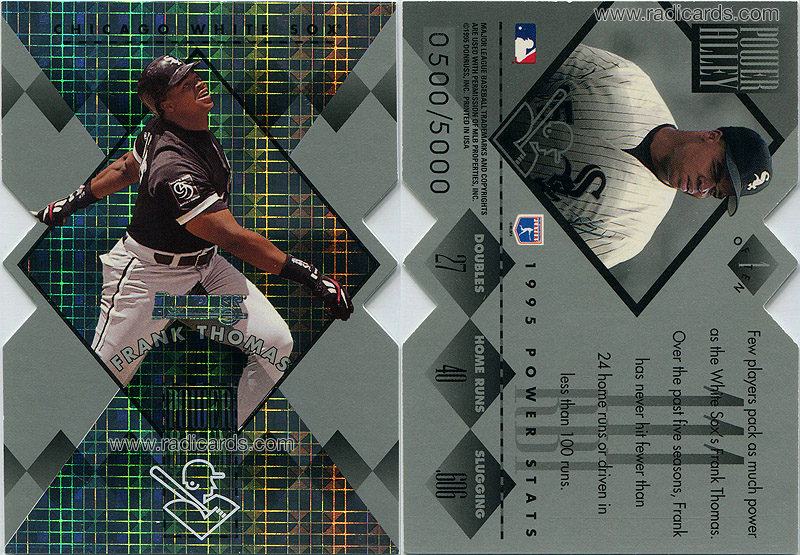 Frank Thomas 1996 Donruss Power Alley #1 Die Cut /500