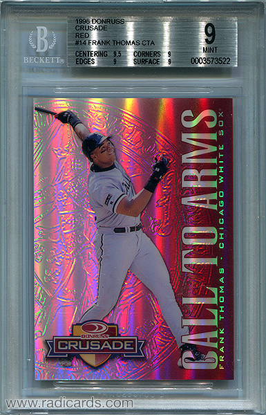 Frank Thomas 1998 Donruss Crusade CTA #14 Red /25