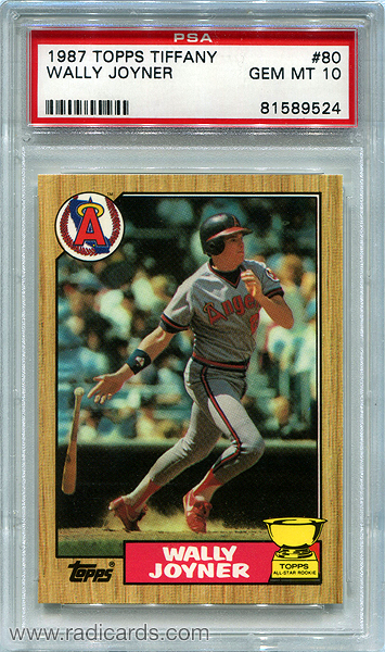 Wally Joyner 1987 Topps Tiffany #80
