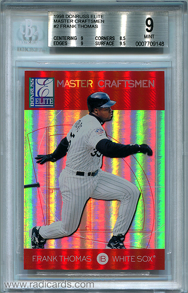 Frank Thomas 1998 Donruss Elite Master Craftsman #2 /100