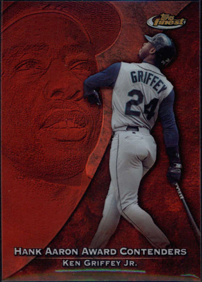 Ken Griffey Jr. 1999 Finest Aaron Award Contenders #HA8 Refractor