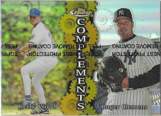 K.Wood/R.Clemens 1999 Finest Complements #C3 Dual Refractor