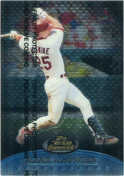 Mark McGwire 1999 Finest Team Finest #TF2 Blue /1500