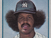 Oscar Gamble 1976 Topps Traded #74T: Business On Top, Party On Sides