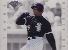 Frank Thomas 1996 Leaf Signature Extended Blue AU