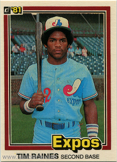 Tim Raines 1981 Donruss #538