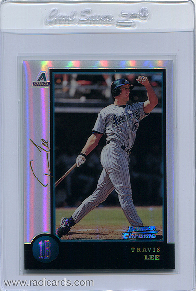 Travis Lee 1998 Bowman Chrome #292 Golden Anniversary Refractor /5