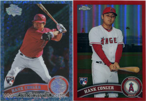 Hank Conger Rookie Cards from 2011