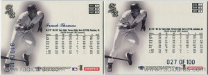 1998 Flair Showcase Legacy Collection Row 0 | Left (Pack-Issued); Right (Aftermarket)