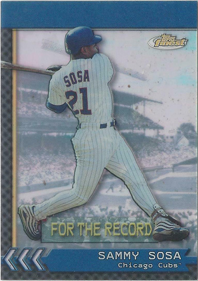 Sammy Sosa 2000 Finest For the Record #FR7A /355