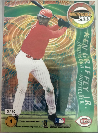 Ken Griffey Jr. 2000 Pacific Invincible Wild Vinyl #4 /10