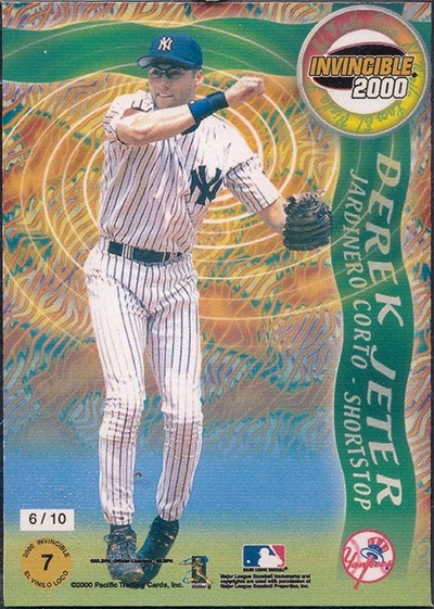 Derek Jeter 2000 Pacific Invincible Wild Vinyl #7 /10