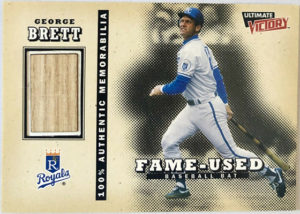 George Brett 1999 Ultimate Victory Fame-Used Memorabilia #GB