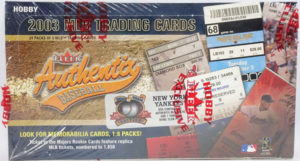 2003 Fleer Authentix Box