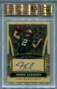 Jimmy Clausen 2010 Finest Moments #JC Autographs Superfractor /1