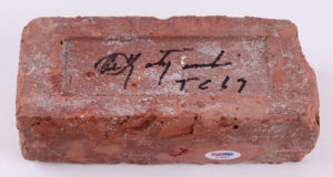 Authentic Brick from Fenway Park Signed by Carl Yastrzemski