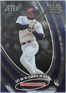 Derek Jeter 1998 Leaf Rookies and Stars Crosstraining #10 /1000