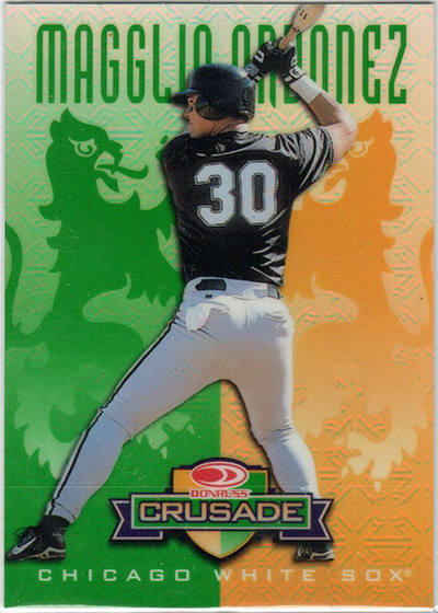 Magglio Ordonez 1998 Leaf Rookies and Stars Crusade Update #130 Green /250