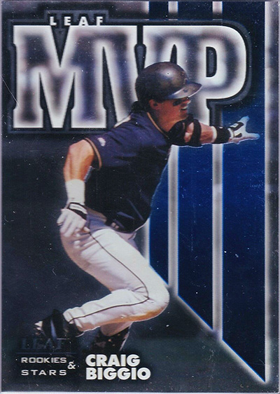 Craig Biggio 1998 Leaf Rookies and Stars Leaf MVP's #12 /4500