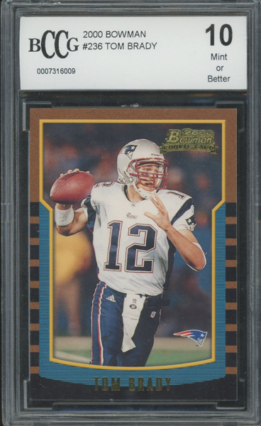 Tom Brady 2000 Bowman #236 | Source: pristineauction.com