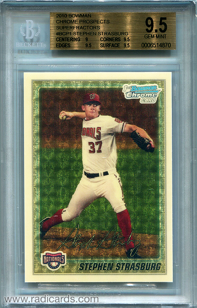 Stephen Strasburg 2010 Bowman Chrome Prospects #BCP1 Superfractor /1