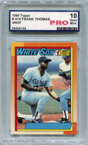 Frank Thomas 1990 Topps #414A NNOF Counterfeit