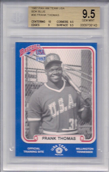 Frank Thomas 1987 Pan Am Team USA Blue BDK #36a