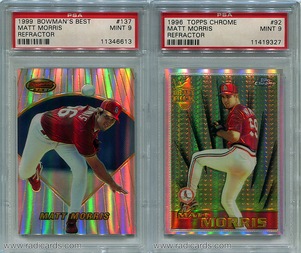 1996 Matt Morris Refractor Rookie Cards