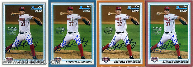 Stephen Strasburg 2010 Bowman Prospects AU #BP1b