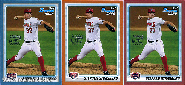 Stephen Strasburg 2010 Bowman Prospects #BP1b AU Proofs