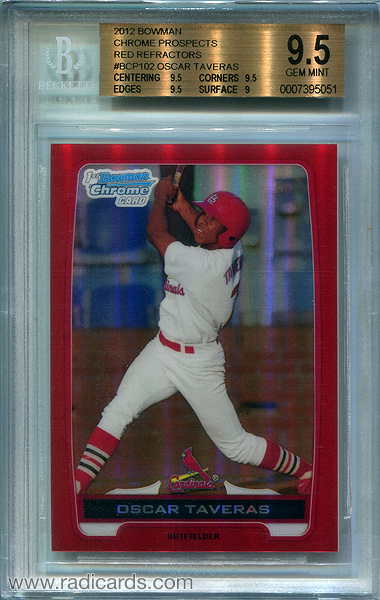 2012 Bowman Chrome Prospects #BCP102 Red Refractor