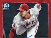 Shohei Ohtani 2018 Bowman Chrome Red Refractor AU (1/5) Sells for $30,300