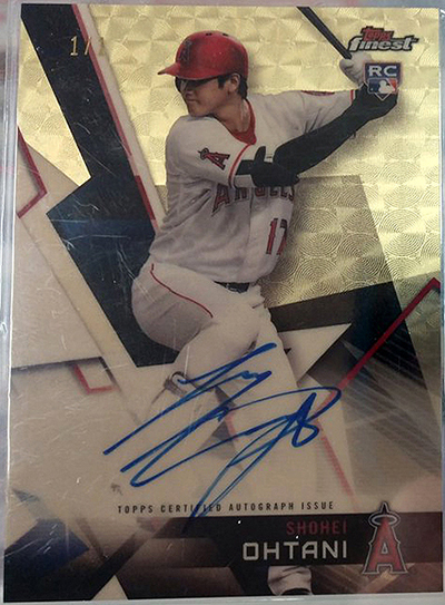 Shohei Ohtani 2018 Finest #FA-SO Autographs Superfractor /1