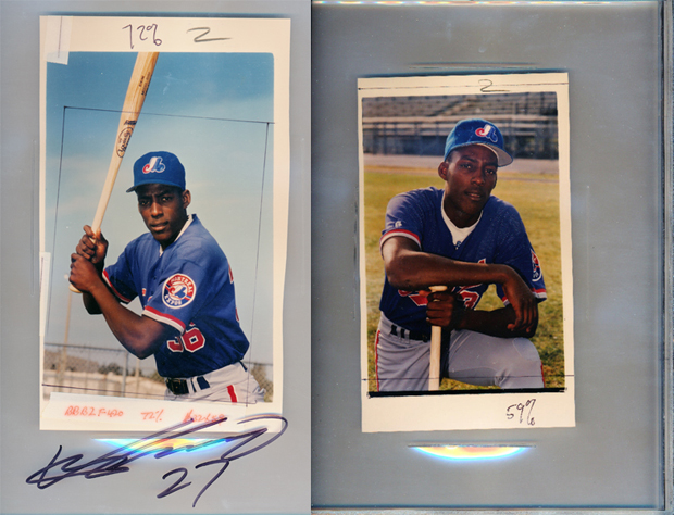 Original Photos used on the Vladimir Guerrero 1995 Bowman's Best RC