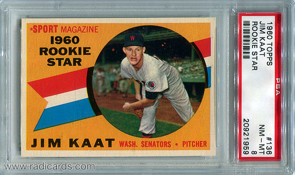 Jim Kaat 1960 Topps #136