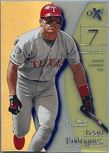 Ivan Rodriguez 1998 E-X2001 Essential Credentials Now #14