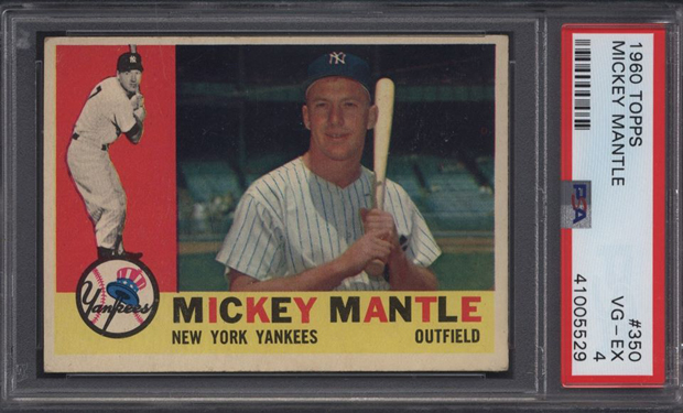 Mickey Mantle 1960 Topps #350 PSA4