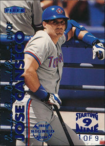 Jose Canseco 1999 Fleer Tradition Starting 9 #338