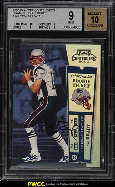 Tom Brady 2000 Playoff Contenders #144 Championship Ticket /100