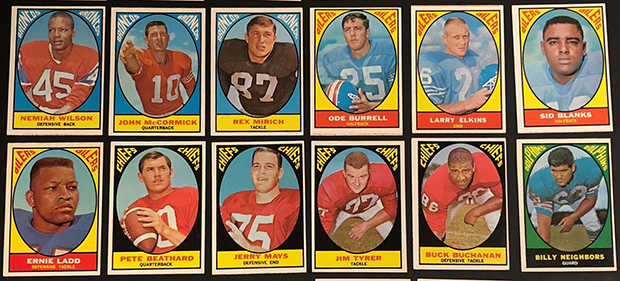 1968 Topps Milton Bradley Football Cards