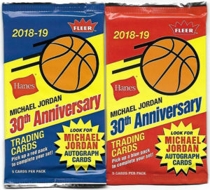 2018-19 Fleer Hanes Michael Jordan Basketball Cards