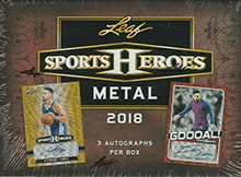 2018 Leaf Metal Sports Heroes Trading Cards