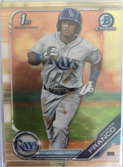 Wander Franco 2019 Bowman Chrome Prospects #BCP-100 Superfractor /1