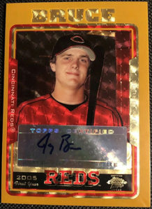 Jay Bruce 2005 Topps Chrome Update #222 Gold Superfractor /1