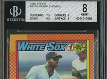 Fake Frank Thomas 1990 Topps NNOF Makes it Passed BGS and Probstein