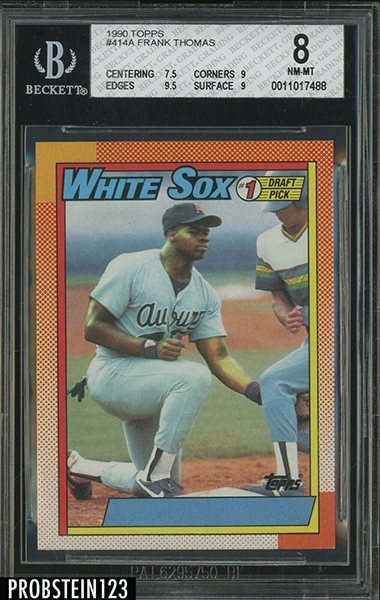 Frank Thomas 1990 Topps #414A (Counterfeit)