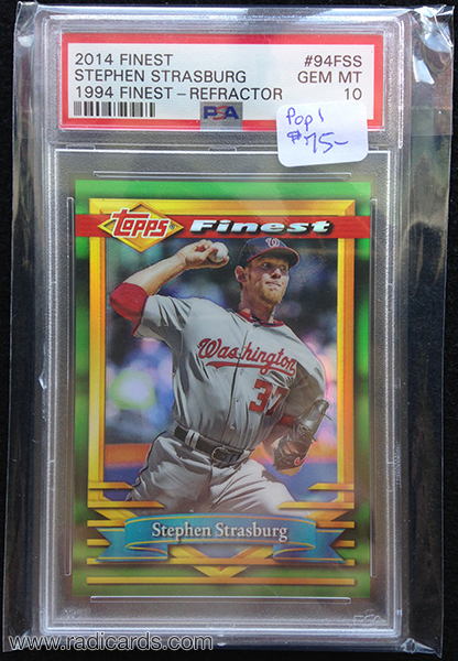 Stephen Strasburg 2014 Finest 94 Finest #94F-SS Refractor /25