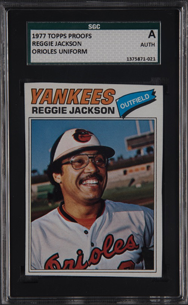 Reggie Jackson 1977 Topps Proof